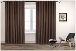 Фото шторы для гостиной коричневые бежевые