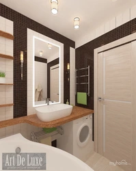 Дизайн ванной комнаты для квартиры в панельном доме