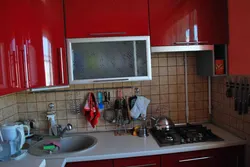 Red Khrushchev kitchen design