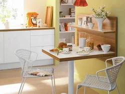 Кухонные столы интерьер маленькой кухни фото