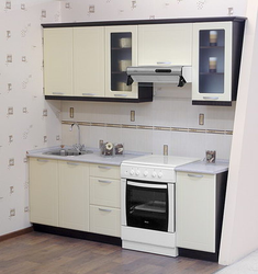 Кухни фото прямые с холодильником фото