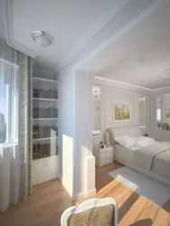 Дизайн спальни с 2 балконами