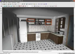 Program for kitchen living room design