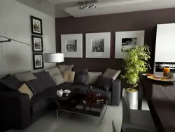 Дизайн квартиры коричневые стены