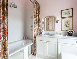 Шторка для ванной дизайн интерьера