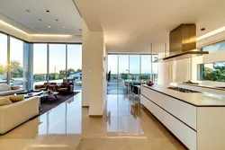 Дизайн панорамной кухни