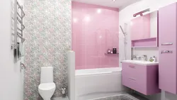 Дизайн плитки одного тона в ванной комнате