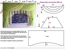 Выкройки занавески на кухню своими руками фото выкройки