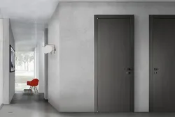 Бело серые двери в интерьере квартиры