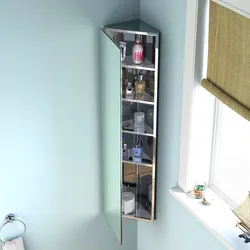 Угловая шкаф для ванны комнаты фото