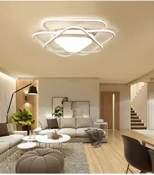 Потолочные светодиодные светильники в гостиную фото