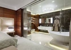 Ванна в спальне дизайн