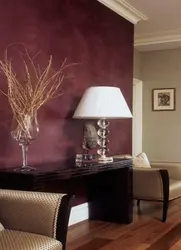 Цвет вишни в интерьере гостиной