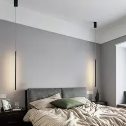 Фото висячих светильников в спальне