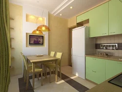 Кухни зеленый с бежевым фото в интерьере