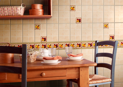 Керамическая плитка на стенах в кухне фото