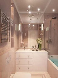 Нежный дизайн ванной комнаты