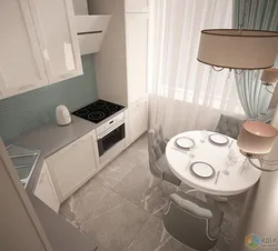 Дизайн брежневки кухни с холодильником фото