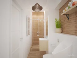 Bathroom design white with wood