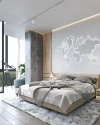 Дизайн стен в спальне в современном стиле