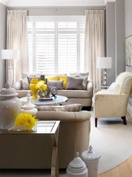 Сочетание цветов в интерьере гостиной фото серый