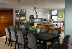 Kitchen with kitchen table design photo