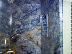 Синий мрамор фото ванны