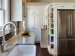 Refrigerator as an interior in the kitchen