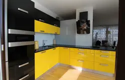 Кухня Черно Желтая Фото