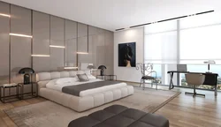 Дизайн глянцевой спальни