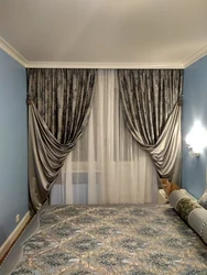 Тюли шторы в спальню дизайн фото