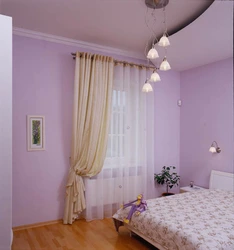 Дизайн штор для спальни небольшой