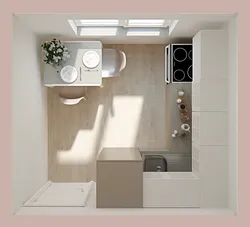 Дизайн маленькой кухни в квартире в панельном доме