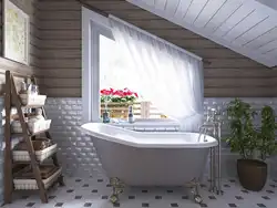 Интерьер ванны загородного дома