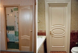 Недорогие двери для ванной и туалета фото