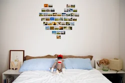 Как повесить фотографии в спальне