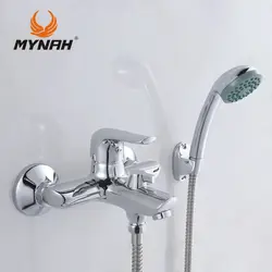 Кран смеситель для ванной с душем фото