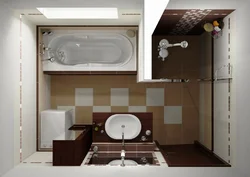 Квадратный метр дизайн ванной комнаты