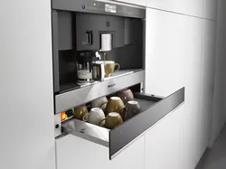 Встроенная кофемашина для кухни размеры фото