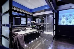 Дизайн ванны и кухни в одной комнате