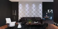 Гипсовые панели в гостиной фото