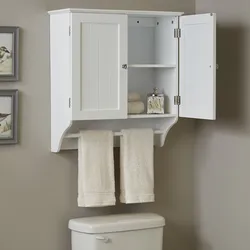 Навесной шкаф в ванную комнату фото
