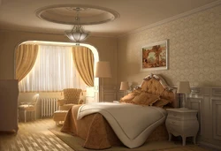 Bedroom design in warm colors wallpaper