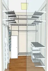Проекты гардеробных комнат с размерами фото