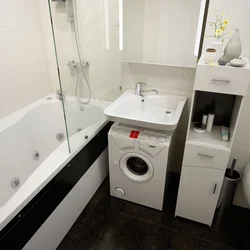 Bathroom without sink interior