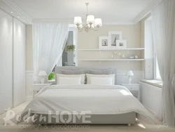 Дизайн маленькой спальни в белых тонах