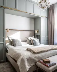 Дизайн спальни со шкафом 10 кв