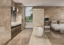 Дизайн ванны мраморный пол