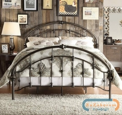 Железные кровати для спальни фото