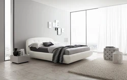 Дизайн Спальни С Белой Кроватью В Современном Стиле